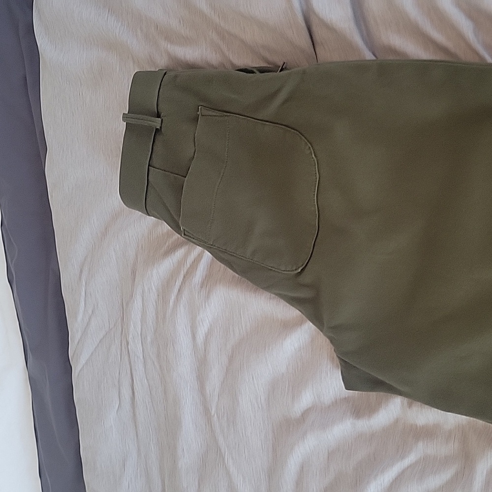 SPANX Olive Green Waistband Detail Trousers - Picture 5 of 6